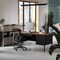 Flash Furniture 30 in D X Walnut, 70 in W X GC-M-BLK-180-WLN-GG - alternate 2